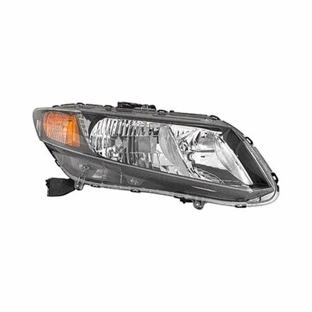 GEARED2GOLF Right Headlamp Assembly with Composite for 2012 Honda Civic GE3078854